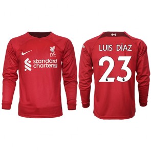 Liverpool Luis Diaz #23 Hemmatröja 2022-23 Långärmad